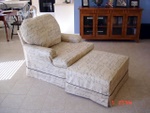 2 Cushion Chair and Ottoman Slipcover