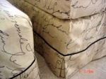Box Pleat Detail on Slipcover