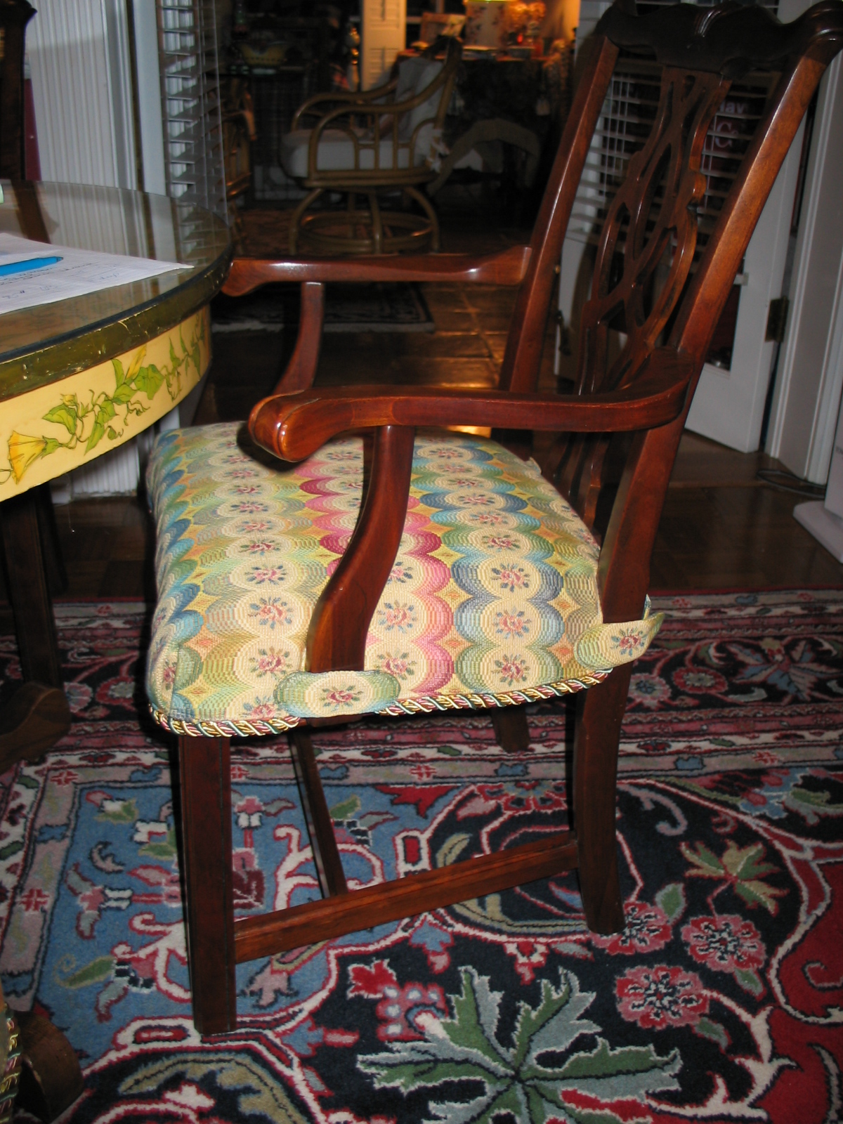 Elainahill jacksonville st johns custom drapery pillows slipcovers upholstery dining chair
